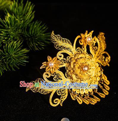 Ancient China Princess Tassel Hairpin Handmade Hair Accessories Traditional Hanfu Wedding Hair Stick