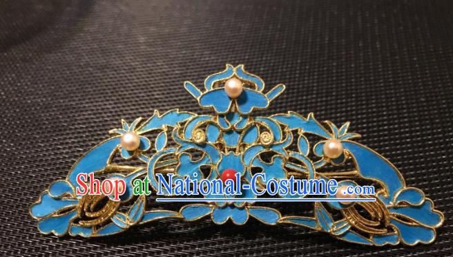 China Ancient Imperial Empress Hairpin Handmade Hair Accessories Traditional Ming Dynasty Palace Hair Crown