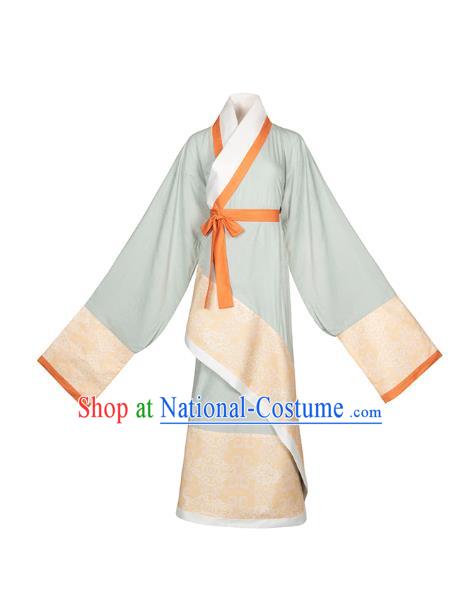 China Ancient Palace Lady Historical Clothing Han Dynasty Court Woman Costumes Traditional Hanfu Curving Front Robe