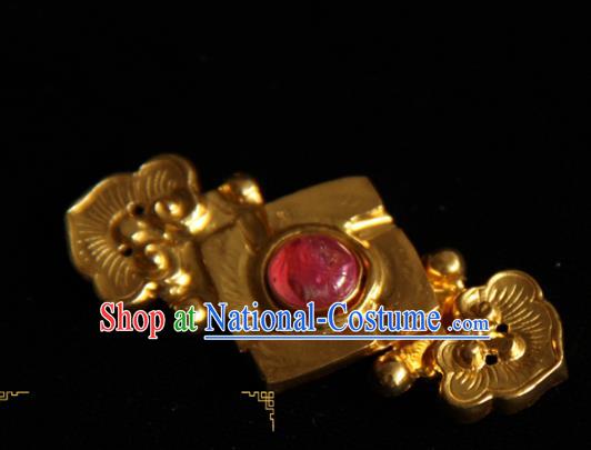 China Handmade Ming Dynasty Hanfu Button Ancient Noble Lady Costume Buckle