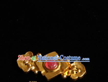 China Handmade Ming Dynasty Hanfu Button Ancient Noble Lady Costume Buckle