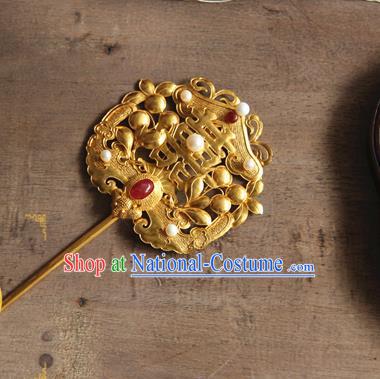 China Handmade Court Hair Stick Ancient Queen Hairpin Traditional Qing Dynasty Imperial Consort Hair Accessories