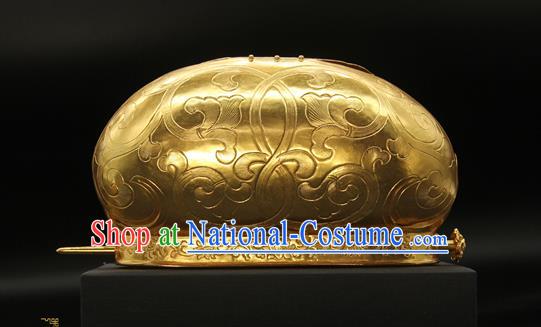 China Ancient Queen Hairpin Traditional Song Dynasty Palace Hair Accessories Handmade Court Hair Crown