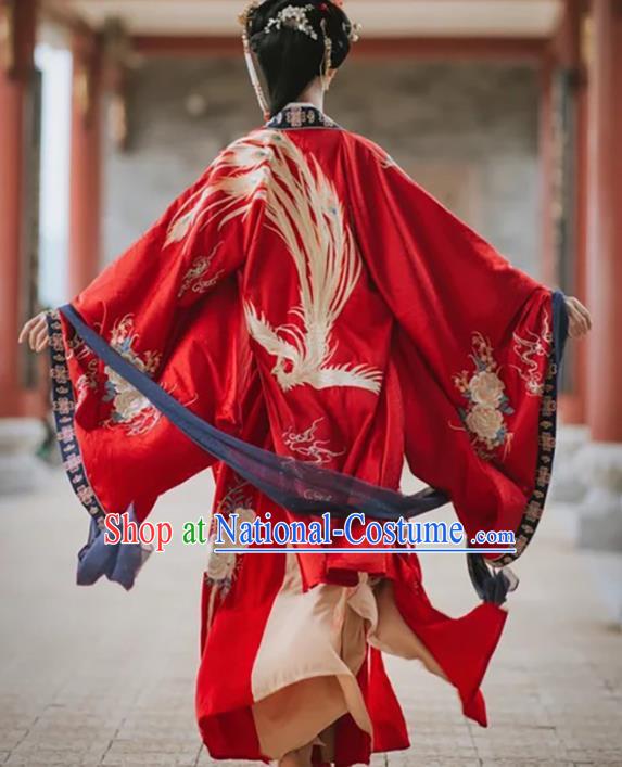 China Jin Dynasty Historical Clothing Traditional Wedding Embroidered Hanfu Dress Ancient Imperial Consort Costumes Full Set