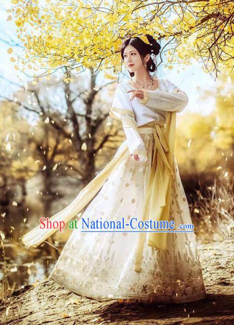 China Classical Dance Clothing Ancient Tang Dynasty Palace Princess Historical Costumes