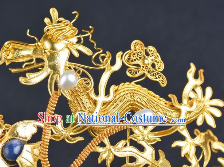 China Traditional Ming Dynasty Jade Flower Hair Crown Handmade Hair Jewelry Ancient Wedding Phoenix Coronet