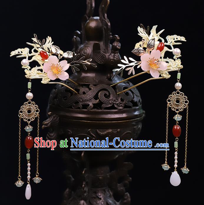 Traditional China Handmade Tassel Hair Crown Ancient Bride Hairpins Wedding Hair Ornament Phoenix Coronet Full Set