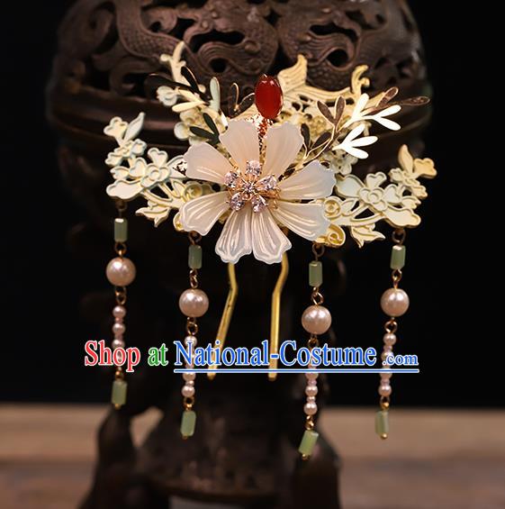 Traditional China Handmade Tassel Hair Crown Ancient Bride Hairpins Wedding Hair Ornament Phoenix Coronet Full Set