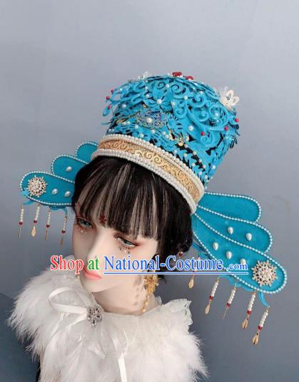 China Traditional Ancient Court Queen Hat Headwear Ming Dynasty Imperial Empress Pearls Phoenix Coronet