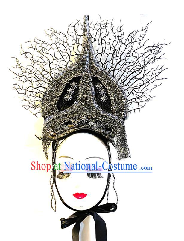 Handmade Cosplay Headwear Stage Show Royal Crown Baroque Queen Hair Accessories