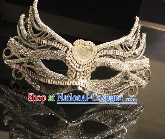 Top Halloween Cosplay Mask Baroque Crystal Blinder Stage Performance Face Accessories Fancy Ball Decorations