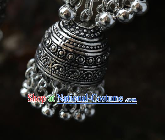 Handmade Chinese Traditional Silver Ear Jewelry Accessories Ethnic Earrings