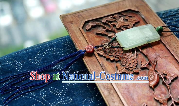 Handmade China National Jade Pendant Accessories Traditional Waist Jewelry