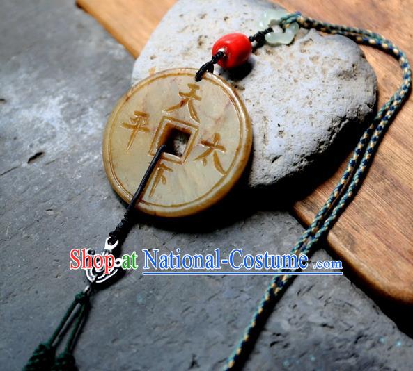 Handmade Traditional Waist Jewelry China National Jade Pendant Accessories