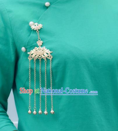 Chinese Traditional Bells Tassel Accessories Cheongsam Brooch Jewelry Handmade Breastpin Pendant