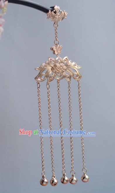 Chinese Traditional Bells Tassel Accessories Cheongsam Brooch Jewelry Handmade Breastpin Pendant