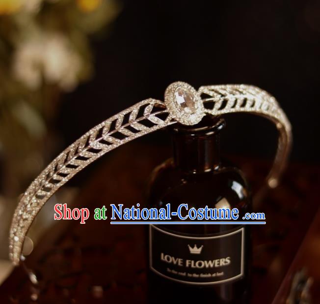 Top Bride Jewelry Ornaments Handmade Princess Crystal Hair Accessories Wedding Royal Crown