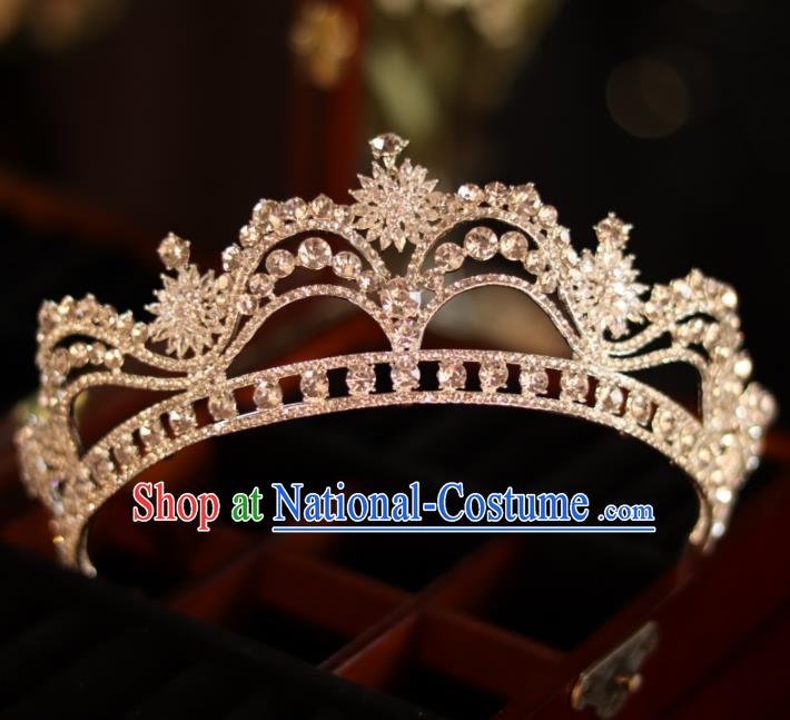 Top Handmade Princess Hair Accessories Wedding Zircon Royal Crown Bride Jewelry Ornaments