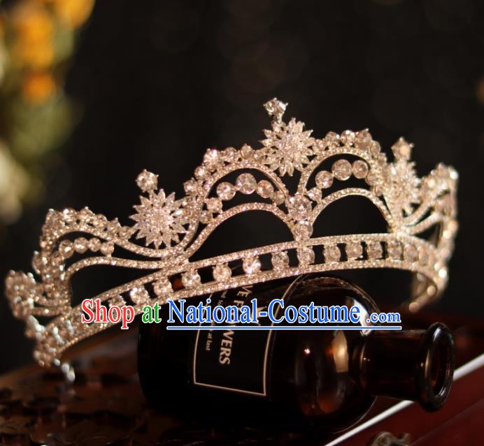 Top Handmade Princess Hair Accessories Wedding Zircon Royal Crown Bride Jewelry Ornaments