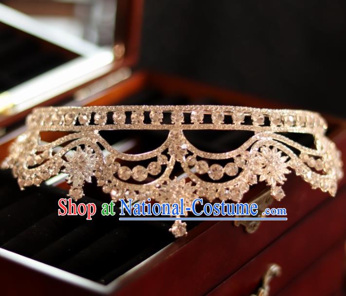 Top Handmade Princess Hair Accessories Wedding Zircon Royal Crown Bride Jewelry Ornaments