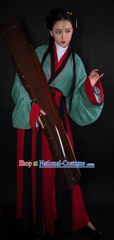 Ancient China Jin Dynasty Historical Costumes Traditional Court Lady Hanfu Dress Clothing