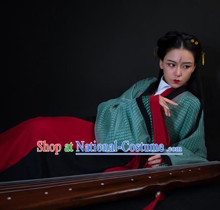 Ancient China Jin Dynasty Historical Costumes Traditional Court Lady Hanfu Dress Clothing