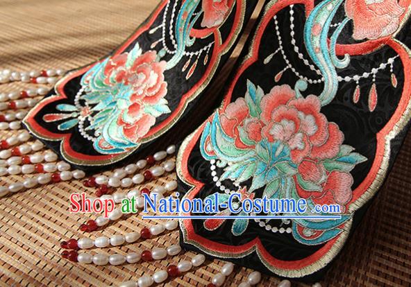 China Tang Dynasty Palace Beauty Yang Yuhuan Embroidered Dress Hanfu Clothing Ancient Imperial Consort Apparels