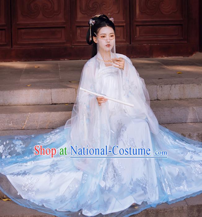 Traditional China Hanfu Dress Ancient Tang Dynasty Princess Historical Clothing Full Set