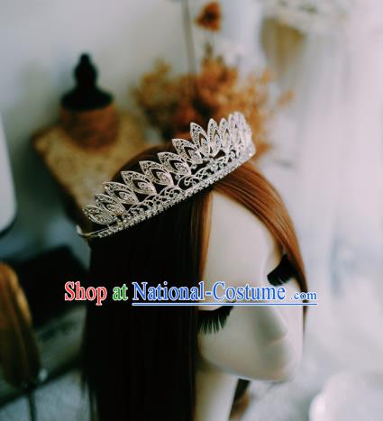 Handmade Wedding Bride Hair Accessories European Queen Hair Clasp Baroque Royal Crown