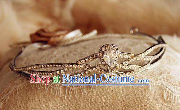 Handmade Wedding Jewelry Accessories European Court Princess Headwear Baroque Zircon Royal Crown