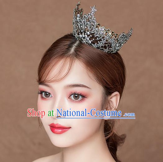 Baroque Little Round Royal Crown Handmade Wedding Jewelry Accessories European Princess Headwear