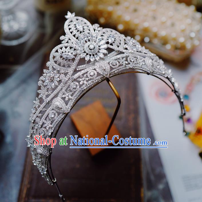 Bride Zircon Royal Crown European Princess Jewelry Wedding Hair Accessories