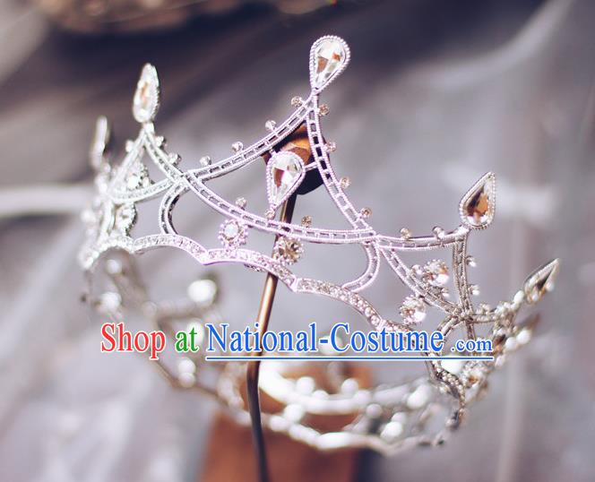 European Princess Jewelry Wedding Hair Accessories Bride Round Royal Crown