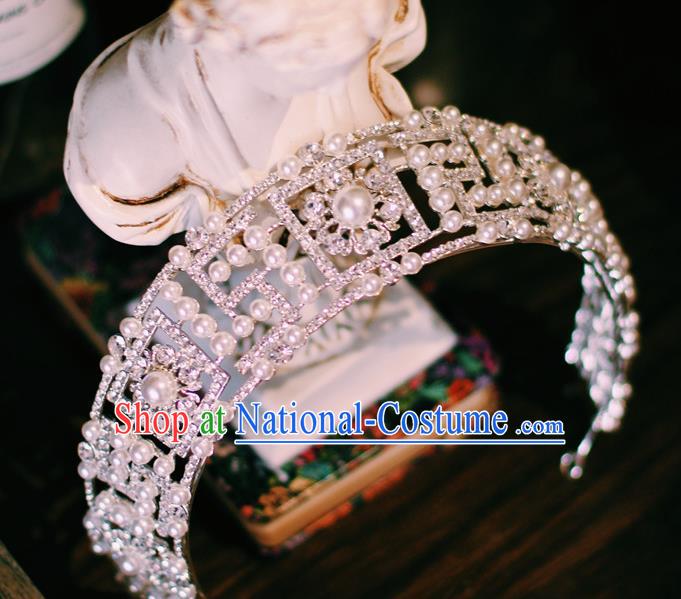 European Court Hair Jewelry Wedding Bride Hair Accessories Baroque Princess Royal Crown