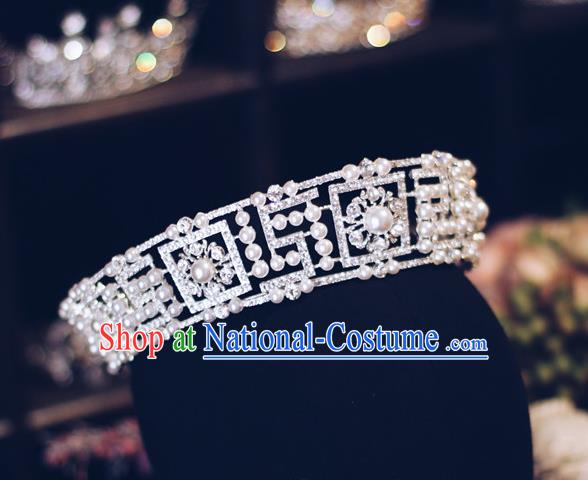 European Court Hair Jewelry Wedding Bride Hair Accessories Baroque Princess Royal Crown