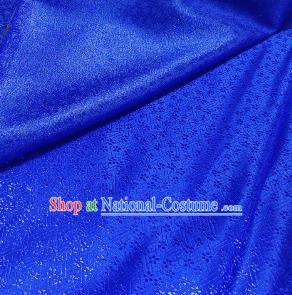 Chinese Classical Babysbreath Pattern Design Royalblue Brocade Fabric Asian Traditional Satin Silk Material