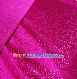 Chinese Classical Babysbreath Pattern Design Rosy Brocade Fabric Asian Traditional Satin Silk Material