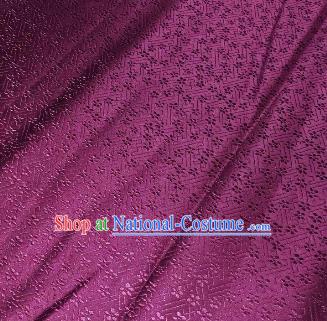 Chinese Classical Babysbreath Pattern Design Fuchsia Brocade Fabric Asian Traditional Satin Silk Material