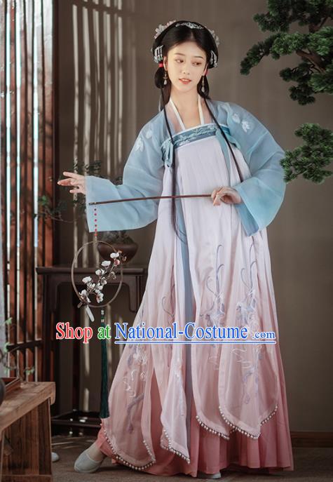 Chinese Ancient Rich Female Hanfu Dress Traditional Song Dynasty Nobility Lady Costumes for Women