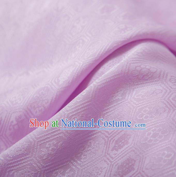 Chinese Classical Septaria Pattern Design Pink Silk Fabric Asian Traditional Cheongsam Brocade Material