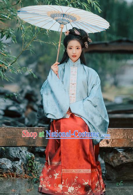 Chinese Ancient Princess Hanfu Dress Traditional Ming Dynasty Nobility Lady Embroidered Costumes for Women