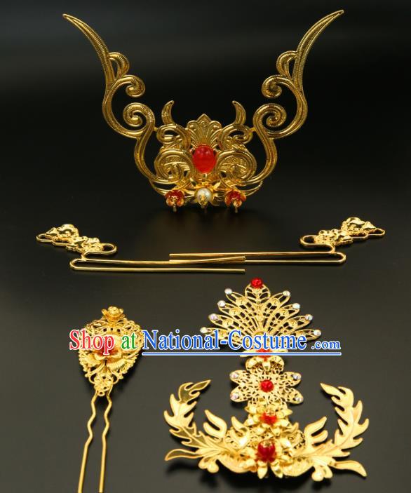 Chinese Classical Wedding Hair Accessories Ancient Bride Hair Crown Hairpins for Women