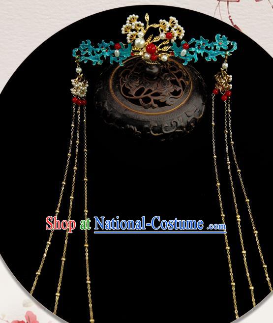 Chinese Ancient Princess Pine Hair Crown Traditional Classical Dance Hair Accessories for Women