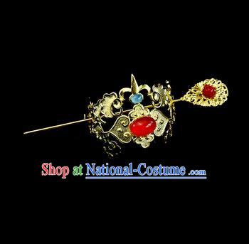 Chinese Drama Royal Prince Hair Crown and Hairpin Ancient Swordsman Hair Accessories for Men