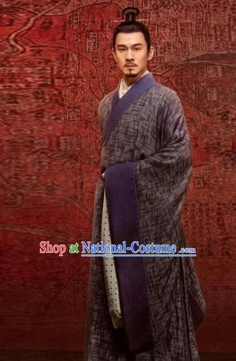 Chinese Traditional Han Dynasty Scholar Costume Ancient Drama Swordsman Hanfu Clothing for Men