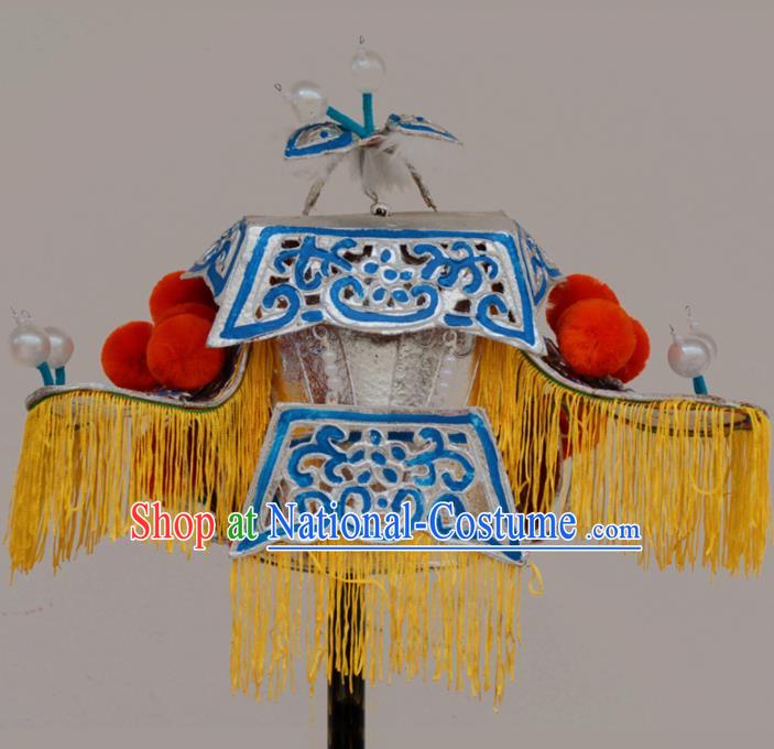 Chinese Traditional Beijing Opera Takefu Hat Ancient God Headwear