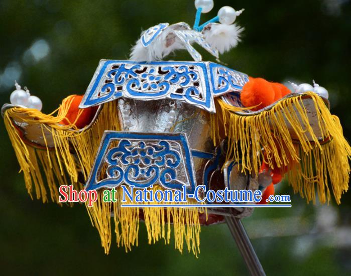 Chinese Traditional Beijing Opera Takefu Hat Ancient God Headwear