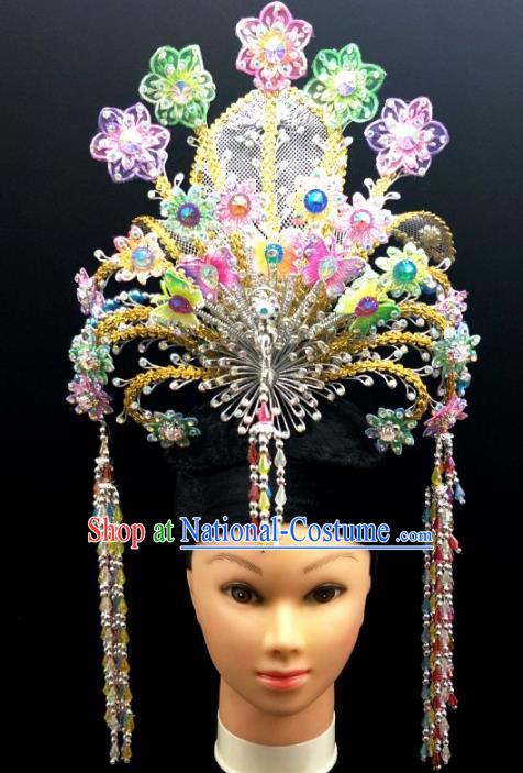 Chinese Traditional Peking Opera Queen Phoenix Hairpins Handmade Beijing Opera Diva Hair Accessories for Women