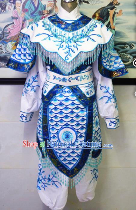 Chinese Traditional Peking Opera Swordswoman Embroidered Dress Ancient Female Knight Costume for Women