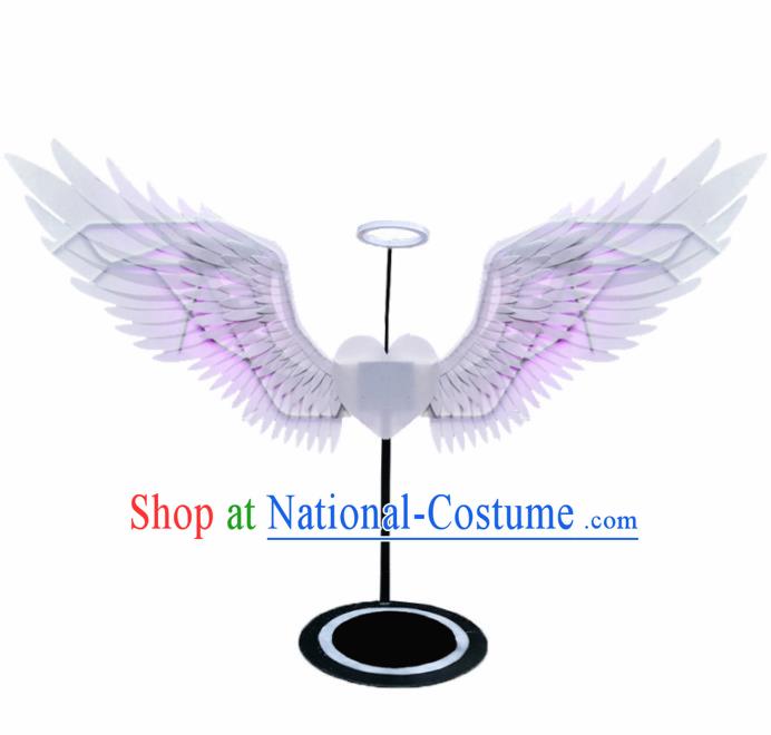 Professional Halloween Stage Show LED Light Wings Brazilian Carnival Catwalks Prop for Women